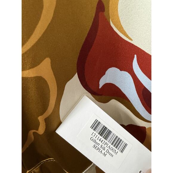 NWT Reformation Gilbert Silk Wrap Dress Sepia Sexy Classy Medium M NWT $348 - Picture 3 of 8